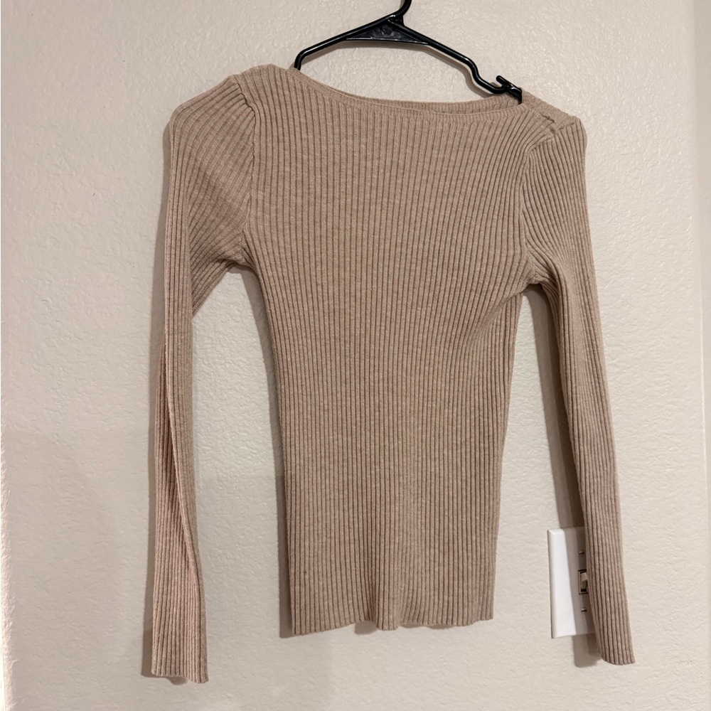 Ribbed Long Sleeve Sweater